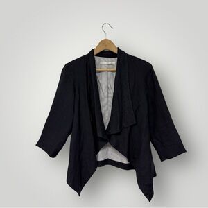 Ulla Johnson Navy Linen Blazer